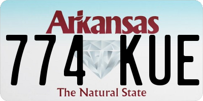 AR license plate 774KUE