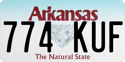 AR license plate 774KUF