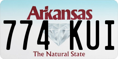 AR license plate 774KUI