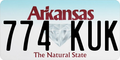 AR license plate 774KUK
