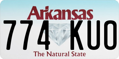 AR license plate 774KUO