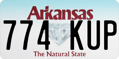 AR license plate 774KUP