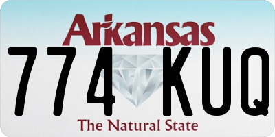 AR license plate 774KUQ