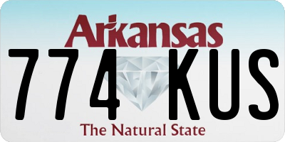AR license plate 774KUS