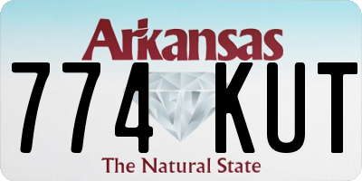 AR license plate 774KUT