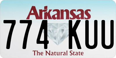 AR license plate 774KUU