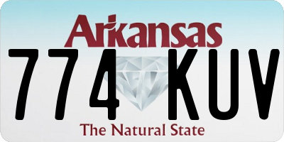 AR license plate 774KUV