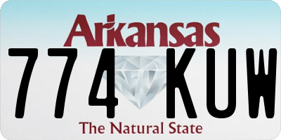 AR license plate 774KUW