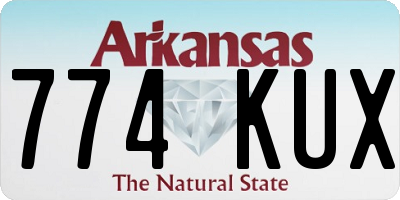 AR license plate 774KUX