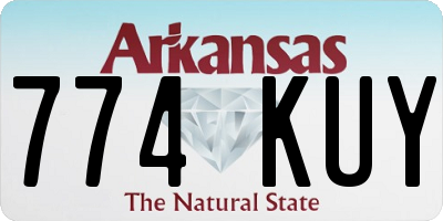 AR license plate 774KUY
