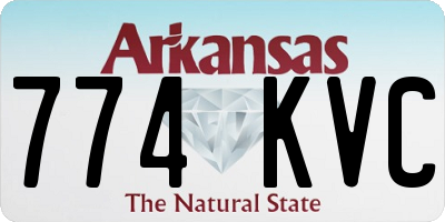 AR license plate 774KVC