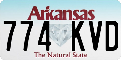 AR license plate 774KVD