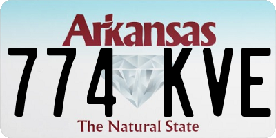 AR license plate 774KVE