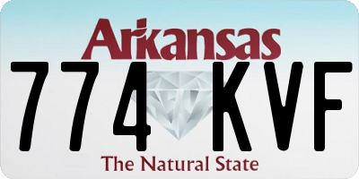 AR license plate 774KVF