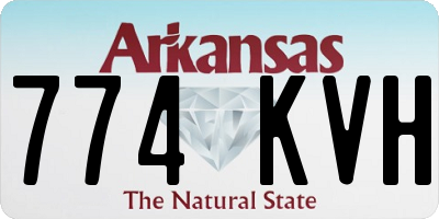 AR license plate 774KVH