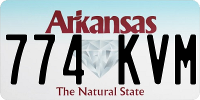 AR license plate 774KVM
