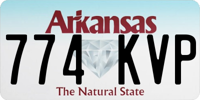 AR license plate 774KVP