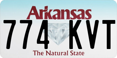 AR license plate 774KVT