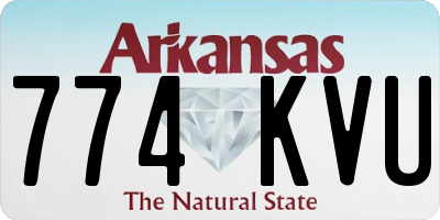 AR license plate 774KVU