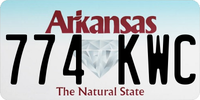 AR license plate 774KWC