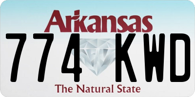 AR license plate 774KWD