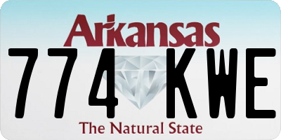 AR license plate 774KWE