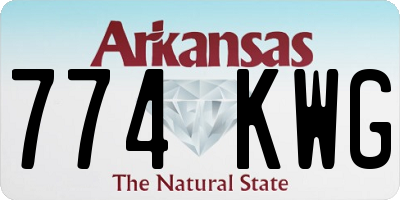 AR license plate 774KWG