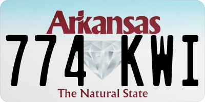 AR license plate 774KWI
