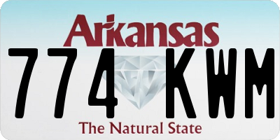 AR license plate 774KWM
