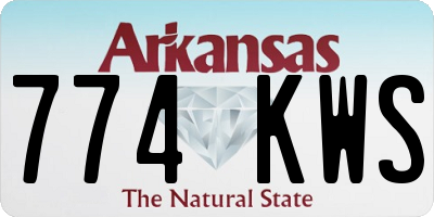 AR license plate 774KWS