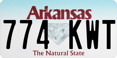 AR license plate 774KWT