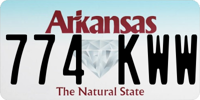 AR license plate 774KWW