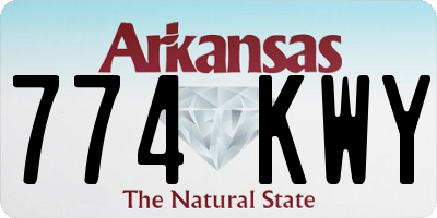 AR license plate 774KWY