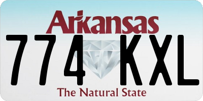 AR license plate 774KXL