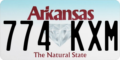 AR license plate 774KXM