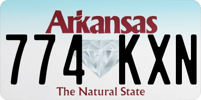 AR license plate 774KXN