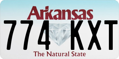 AR license plate 774KXT