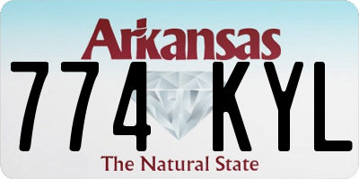 AR license plate 774KYL