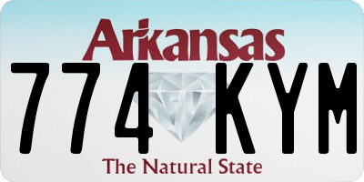 AR license plate 774KYM