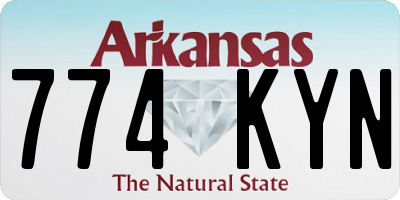 AR license plate 774KYN