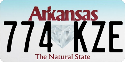AR license plate 774KZE