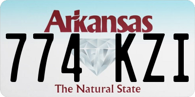 AR license plate 774KZI
