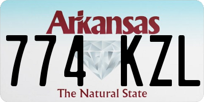 AR license plate 774KZL