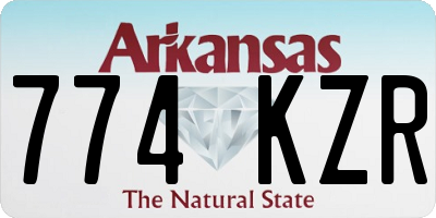 AR license plate 774KZR