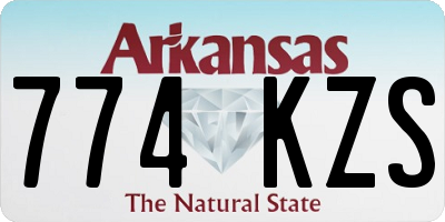 AR license plate 774KZS