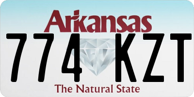 AR license plate 774KZT