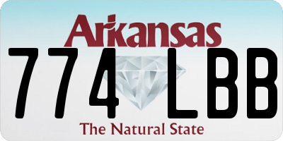 AR license plate 774LBB