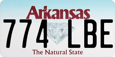 AR license plate 774LBE