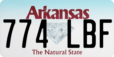 AR license plate 774LBF