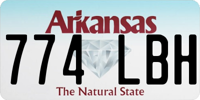 AR license plate 774LBH